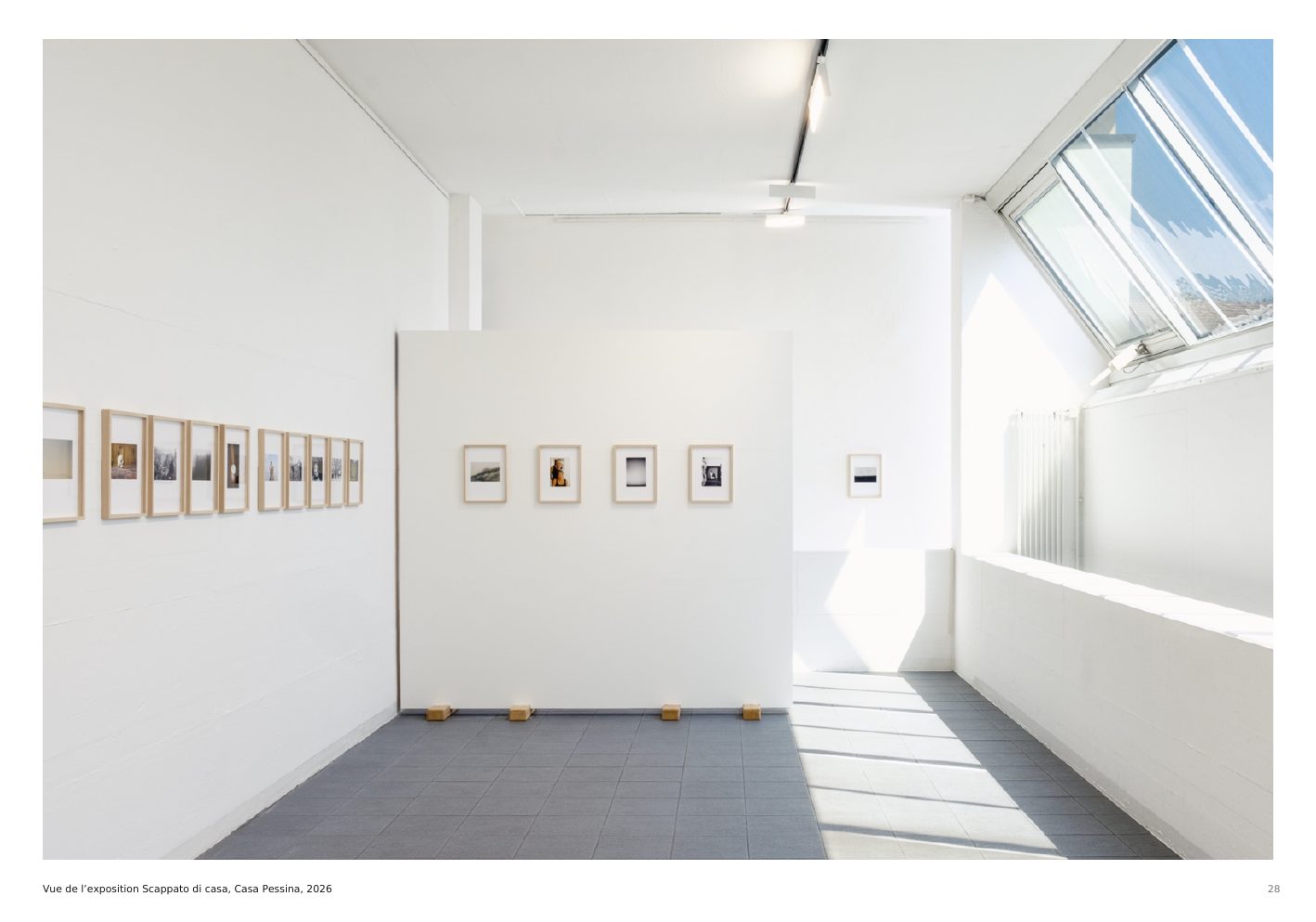 Installation view of Scappato di casa at Casa Pessina, Musei di Mendrisio, 2026